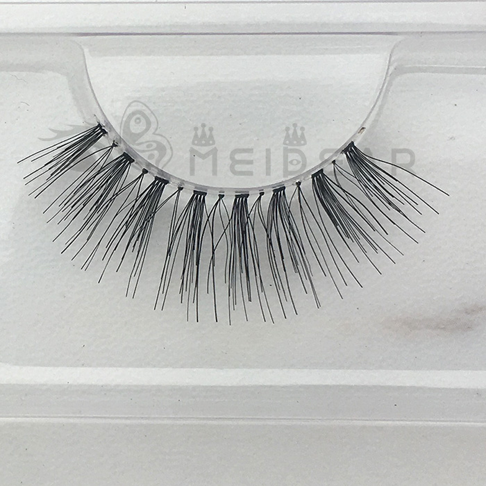 Fake human hair eyelashes
